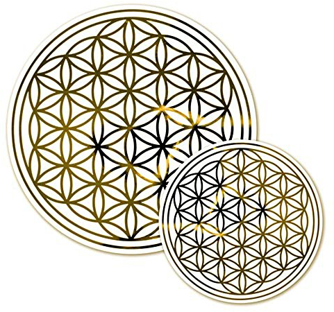 Blume des Lebens: Haftfolie riesig 28 cm