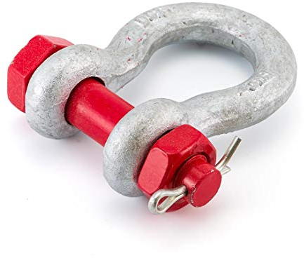 Schäkel hochfest, max. 3,25t geschweift mit Mutter und Splint
