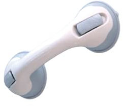 Barre douche - Barres d'appui de salle de bain - barre d'appui wc - Barre de douche - Poignée porte Douche - Personne agée - Senior - Barre d'appui à ventouses 29 cm