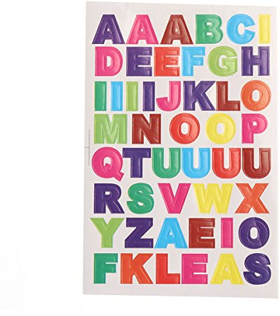 rosenice Alphabet-Aufkleber 10 Blatt-Bunte Buchstabe-Aufkleber DIY Karten-Aufkleber A bis Z