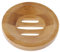 A0127 Porte Savon Rond Bois Marron Naturel Anti-mycélium Cercle ajouré Vintage Mini Portable Décorations créatives