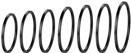 PROSTEEL Damen Knuckel Ringe Set 7 Stücke schwarz Knöchelringe Top Ringe Größen 47-62 Midi Ringe Stapeln Ringe Frauen Mädchen Boho Fingerringe Modeschmuck Accessoire für Geburtstag Party