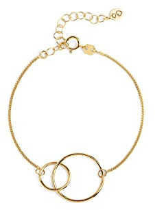 SINGULARU - Armband Sister - Armband aus Messing mit 18 Kt. Vergoldung - Naturperlen - Kettenlänge 19 cm - Damenschmuck - Verschiedene Finishes