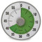 TimeTEX Zeitdauer-Uhr lautlos grün - magnetisch - Durchmesser 19 cm, mit grüner Scheibe - 61922