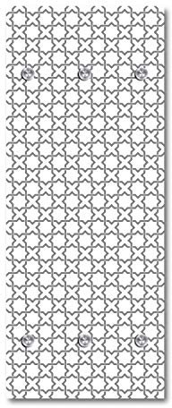 Cuadros Lifestyle Designer-Garderobe | Wandgarderobe | Flurgarderobe | Garderobenhaken | Garderobenpaneel | Urban Look | Kleiderständer | Kleiderablage | Garderobenständer, Größe:50x120 cm