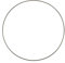 GLOREX 6 1294 230 - Metallring zum Basteln mit Durchmesser ca. 40 cm, beschichtet in schwarz, ideal für Traumfänger, Makramee, Wanddeko und Floristik