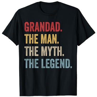 Grandad Shirt Gift: The Man The Myth The Legend T-Shirt