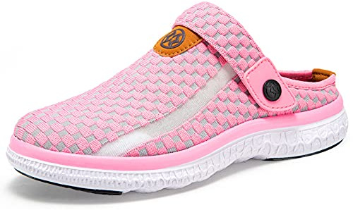 Zoccoli e Sabot Uomo Donna Spiaggia Giardino Pantofole Mesh Ciabatte | Estate Sandali, Antiscivolo, Traspirante, Comodo, Leggero, Cinturino posteriore regolabile