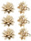 Marmor-Serviettenringe, 6 Stück, Sukkulenten, beige, Muschel, Blumenring, Serviettenhalter, Bohu rustikale Küste, Tischdekoration für Familientreffen, Erntedankfest, Küche, Tischdekoration
