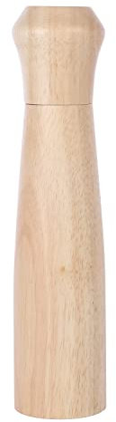 KKC HOME ACCENTS Pfeffermühle aus Holz, Pfeffermühle Holz, nachfüllbar, 25,4 cm, Gummiholz, Salzmühle Mil Keramikkern, verstellbare Grobheit fein bis grob