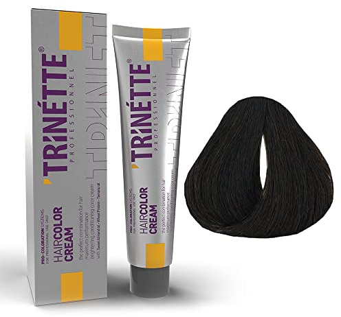Trinette Profesional No 5.3 Castaño Claro Dorado Crema Colorante Permanente para el Cabello 100 ml con Reflejos Brillantes y Alta Cobertura