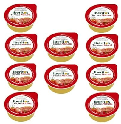 10 BOTES Tomate Natural Rallado Monodosis Iberitos