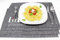 KAMACA 4er Set Tischsets Platzsets Platzmatten aus Filz Liebe abwaschbar Platzdeckchen grau Eyecatcher (4er Set Filz Liebe grau)