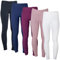 MS-Trachten Reitleggings Kinder Silikonvollbesatz mit Handytasche Reithose Mädchen Tessa (122/128, Schwarz)