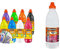 Cléopâtre PGBB1X8+260161-Lot de 8 flacons de Gouache de 1L + Lot de 25 pinceaux et brosses Ecole, Multi, 15x10x5 & AD1L - Flacon de Recharge de Colle transparente forte 1 L