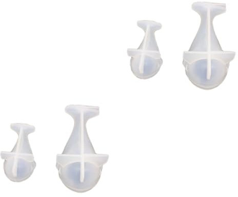 EXCEART 4 Stück -Verzierung Seifenform Kerzenformen Harzformen für Schmuck Silikonformen Formen für Schmuckanhänger Schmuckformen aus Silikon Kristall-Epoxy Schimmel Diffusorstein