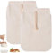 GGXZHT 2 Stück Nussmilchbeutel aus Natürliche Hanf 20 x 30 cm, Passiertuch für Vegane Nussmilch Mandelmilch Haselnussmilch, Waschbar Feinmaschiges Nussbeutel Filtertuch für Obstsaft & Kaffee (U-Form)
