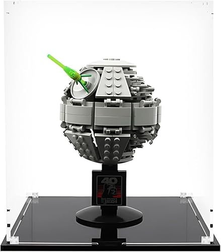 Vitrine Acryl Kompatibel mit Lego Mini Todesstern 40591 Set Vitrine, Zubehör Dekoration für Modelle, Sammlerstücke (nur Vitrine), Größe: 20 x 20 x 25 2mm