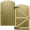 Tongue & Groove Interlocking Fully Framed Arched Top Pedestrian Side Garden Gate Height: 6ft (180cm) x Width: 105 cm Supplied with the Ring Latch Hinge Pack and Bolt