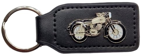 Lenimia MOTORRAD-SCHLÜSSELANHÄNGER für Zündap Elastic DB-205, Elastic-200, 205-Elastic, keychain keyring Ersatzschlüssel Motorrad-Schlüssel Biker-Schlüsselanhänger