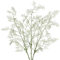 Hollyone Kunstblumen Wie Echt Zweige 90CM, 3PCS Künstliche Blumen Frühling Deko Blumen für Vase, Künstliche Caspia Weiß Plastik Wildblume für Hochzeit Haus Blumenarrangement Tischdeko
