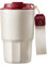 Taza de Café Termo Cafe para Llevar Desayuno Acero Inoxidable Reutilizables Vaso Termico Cafe para Coche Café Frío Caliente (Rojo, 480ml)