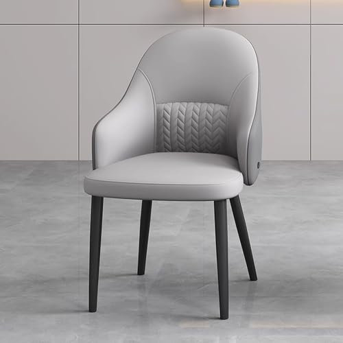 MARIYCH Esszimmerstühle, gepolsterter Küchenzimmerstuhl, PU-Ledersessel, Wohnzimmer-Beistellstuhl mit Metallbeinen