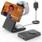 3 in 1 Wireless Charging Station for iPhone, CIYOYO Foldable Magnetic Wireless Charger for iPhone 16/15/14/13/12, Fast Charger Stand for Apple Watch 10/9/8/7/SE, Docking Station for AirPods 4/3/2/Pro