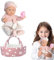 Reborn Doll For Kids, Soft Toddler Doll Toy, Simulated Reborn Doll, Doll With Basket Set, Delicate Touch Reborn Doll, Fake Reborn Doll For Kids, Christmas Reborn Doll Gift, Birthday Doll Presen