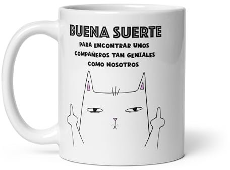 Taza Despedida Compañero de trabajo - Buena Suerte Divertida Graciosa