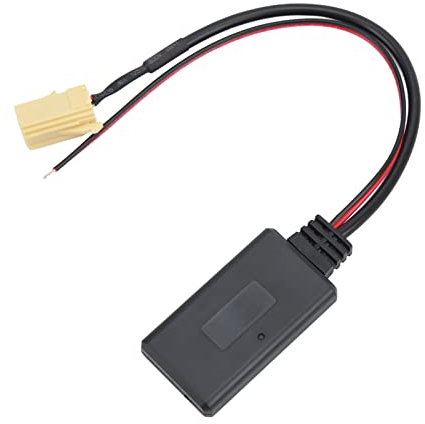 Gonetre Cavo AUX in Adattatore Audio Wireless Protocollo 5.0 Ad Alte Prestazioni per Smart ForTwo 451 2007 Materiale ABS