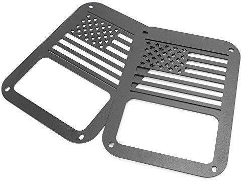 Bacar Rückleuchten Nebelscheinwerfer Abdeckung Zierleiste Schutzgitter Für 2007-2017 Für Wrangler JK 2-Türer & Unlimited 4-Türer (Sports, Sahara, Freedom & Rubicon)