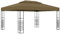 Vetnasa Chapiteau 3x4 m Taupe 180 g/m²,Maison & Jardin,Pelouses & Jardins,Vie en extérieur,Structures extérieures,Auvents & abris,Taupe,30.05kg,312229
