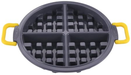 Gettimore Antihaft-Silikon-Waffelform, 4 Mulden, Backform für Waffeln und Muffins