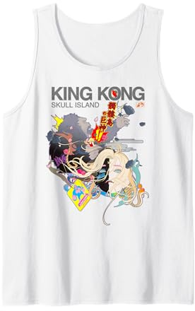 King Kong Skull Island X Mitsume Anime-Manga Cyberpunk Kaiju Tank Top