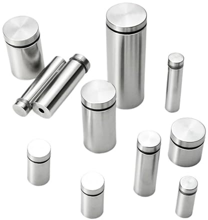Vis d'entretoise en acier inoxydable, 20 à 50 pièces, adaptées aux fixations for affiches verre(50 PCS,16x40mm)