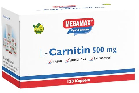MEGAMAX Figur & Balance L-Carnitin 500 mg Kapseln, 120 St. Kapseln