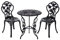 Tisch Set 15240C1547 stabiles Gartenmöbel Set Balkonset Bistroset Aluminium Guss