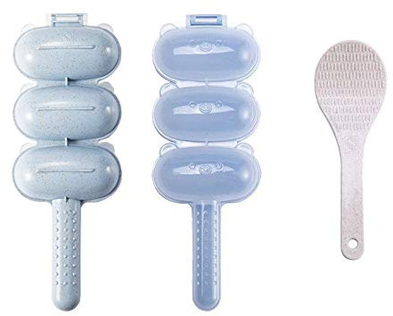 Ogquaton Baby Rice Ball Mold Blue - Outils de Cuisine Shakers Décor de Nourriture pour Enfants DIY Lunch Maker Mould