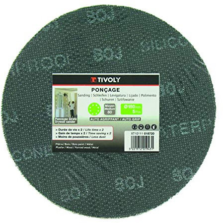 5 Disques Maille Auto agrippant, Ø 180mm, GR 180, pour Ponceuse Excentrique