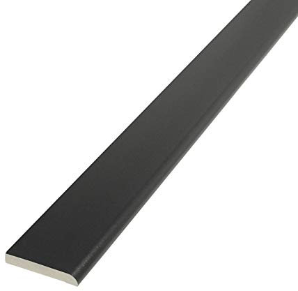 Anthracite Grey (Smooth), 45mm x 5m Pencil-Round Architrave uPVC Plastic Window Finishing Trim