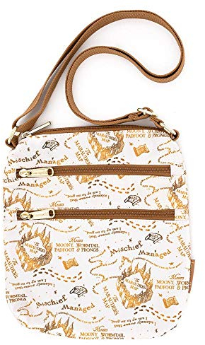 Loungefly Harry Potter Marauders Map AOP Nylon Passport Bag