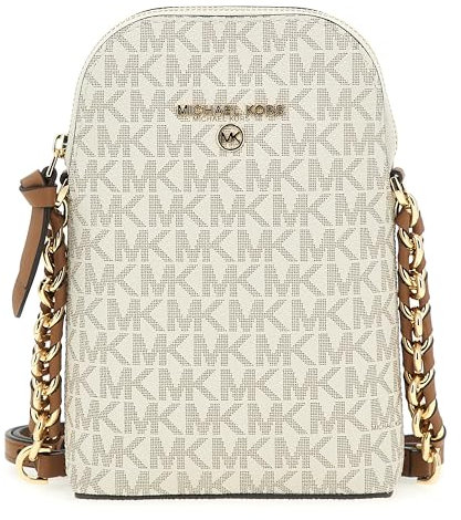 Michael Kors Damen Jet Set Charm SM NS CHN PHN XBODY, Vanilla/Acorn, S EU