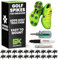 Golfkicks Kit de tracción de golf para zapatillas de deporte con puntas de golf DIY – Añadir tacos de golf a cualquier zapato, 20 unidades – como se ve en Shark Tank – Negro