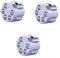 Guyker 3Pcs Guitar Potentiometer Control Knobs for 6mm(0.24”) Dia. Shaft Pots - Knurled Volume and Audio Switch Knob Replacement for Electric Guitar or Precision Bass - Brass, CNC Machined (Chrome)