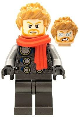 LEGO Marvel Super Heroes Thor mit rotem Schal Minifigur aus 76196 (Beutel)