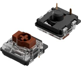 Ranked Gateron ks-27 Low Profile Key Switches for Mechanical Gaming Keyboards | Plate Mounted (Gateron Brown, 65 Pcs)