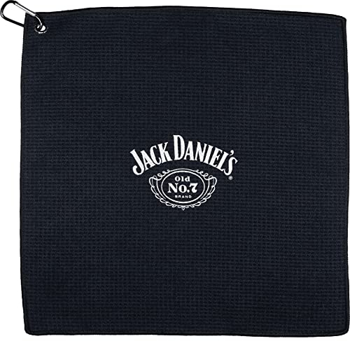 Jack Daniel's Offiziell lizenziertes Waffelhandtuch, Schwarz (BX220)