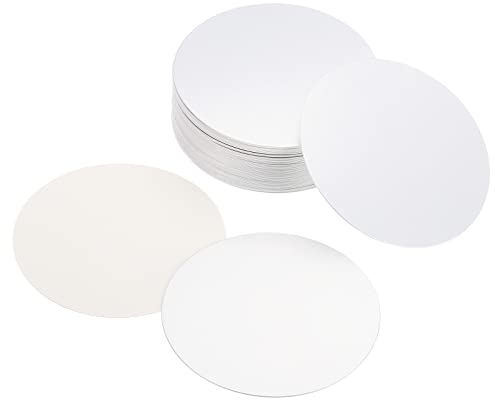 PATIKIL 80mm/3.15 Aluminium-Folie Cap Liner, 100 Pack resistent Tamper Induktion Heat Sealer Versiegelung Liner für PET-Kunststoff-Flasche Glas-Deckel