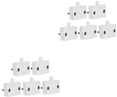 DOITOOL 10 Stk Netzschalter Magnetschalter Tür Aktiviertes Licht Klatsch An Klatsch Aus Lichter Lampenschalter Todestürschalter Schranklichtschalter Kabinett Licht Weiß 1a Lebensmittel Abs